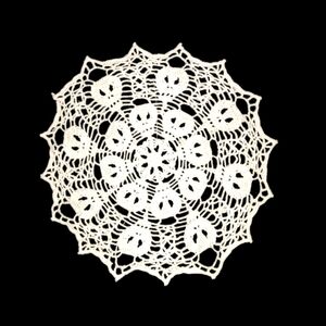 Hand-made Crochet Skull Bed Doily